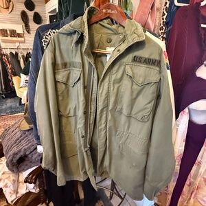 Vintage U.S. Army Field Jacket Hooded Utility Coat